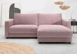 Home affaire Ecksofa »Ecksofa Jiro, L-Form, große Sitztiefe, Breite 226 cm« lose Sitz- & Rückenkissen, weicher Polsteraufbau, komfortabel & modern