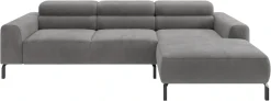 Home affaire Ecksofa »Ecksofa, L-Form,incl. Kopfteilverstellung, Breite 258 cm« wahlweise elektrische Sitztiefenverstellung