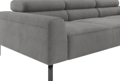 Home affaire Ecksofa »Ecksofa, L-Form,incl. Kopfteilverstellung, Breite 258 cm« wahlweise elektrische Sitztiefenverstellung