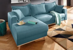 Home affaire Ecksofa »Edina L-Form« auch in Baumwollmix-Bezug, im skandinavischem Stol