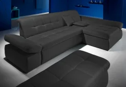 Home affaire Ecksofa »ESRA, zeitlos und elegant. Breite 300cm, L-Form« wahlweise mit Armlehn- und Bettfunktion
