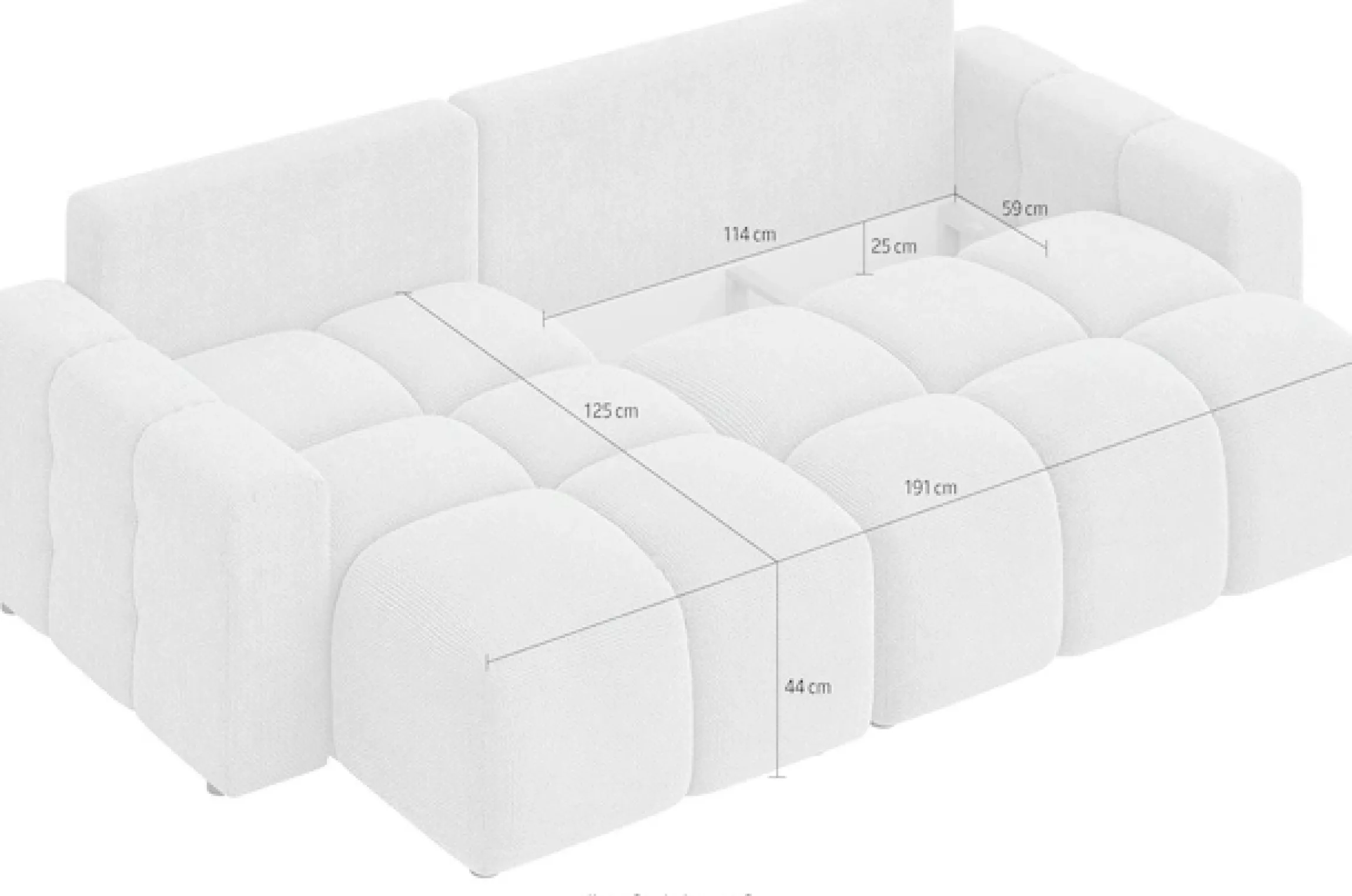 Home affaire Ecksofa »FELICI, Schlafsofa 233cm, L-Form mit Recamiere beidseitig montierbar« Designsofa mit Bettfunktion und Bettkasten, Maße B/T/H: 233/142/88 cm