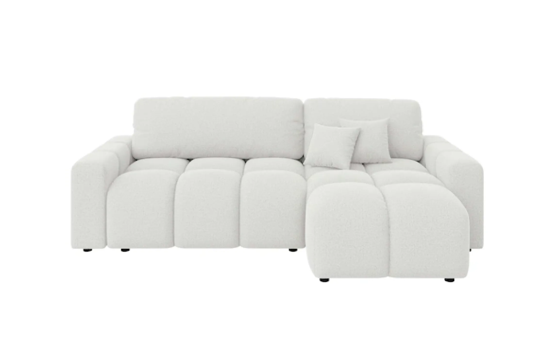 Home affaire Ecksofa »FELICI, Schlafsofa 233cm, L-Form mit Recamiere beidseitig montierbar« Designsofa mit Bettfunktion und Bettkasten, Maße B/T/H: 233/142/88 cm