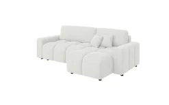 Home affaire Ecksofa »FELICI, Schlafsofa 233cm, L-Form mit Recamiere beidseitig montierbar« Designsofa mit Bettfunktion und Bettkasten, Maße B/T/H: 233/142/88 cm