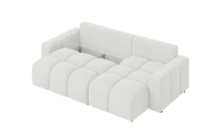 Home affaire Ecksofa »FELICI, Schlafsofa 233cm, L-Form mit Recamiere beidseitig montierbar« Designsofa mit Bettfunktion und Bettkasten, Maße B/T/H: 233/142/88 cm