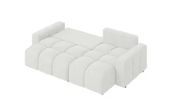 Home affaire Ecksofa »FELICI, Schlafsofa 233cm, L-Form mit Recamiere beidseitig montierbar« Designsofa mit Bettfunktion und Bettkasten, Maße B/T/H: 233/142/88 cm