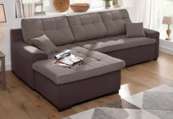 Home affaire Ecksofa »Föhr L-Form« wahlweise mit Bettfunktion