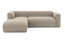 Home affaire Ecksofa »GENTON L-Form (257 cm), zeitlos & stilvolles Design,« Aufwendig gepolstert, in Cord, Chenille und Struktur