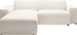 Home affaire Ecksofa »Glimminge L-Formauch in Breitcord, Feincord + Easy care-Bezug,« Breite 234,Zierkissen