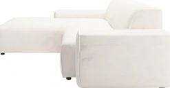 Home affaire Ecksofa »Glimminge L-Formauch in Breitcord, Feincord + Easy care-Bezug,« Breite 234,Zierkissen