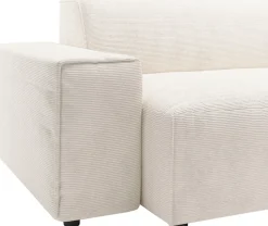Home affaire Ecksofa »Glimminge L-Formauch in Breitcord, Feincord + Easy care-Bezug,« Breite 234,Zierkissen