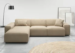 Home affaire Ecksofa »Glimminge auch in Breitcord, Feincord, Bouclé + Easy care-Bezug« L-Form, Breite 294, Zierkissen