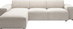 Home affaire Ecksofa »Glimminge L-Formauch in Breitcord, Feincord + Easy care-Bezug,« Breite 264,Zierkissen