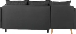 Home affaire Ecksofa »Granbo L-Form, B: 240 cm« Schlaffunktion, Bettkasten, Taschen & 5 Zierkissen, Federkern