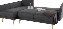 Home affaire Ecksofa »Granbo L-Form, B: 240 cm« Schlaffunktion, Bettkasten, Taschen & 5 Zierkissen, Federkern