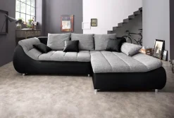 Home affaire Ecksofa »Imola, bequem, aktuelle Steppung im Sitz, L-Form, Breite 270cm« wahlweise mit Bettfunktion.