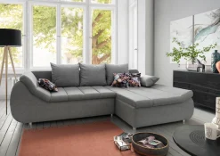 Home affaire Ecksofa »Imola elegant, Breite 270cm, moderne Sitzsteppung, bequem, L-Form« auch mit Bettfunktion und Bettkasten
