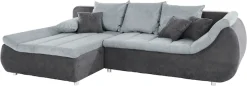 Home affaire Ecksofa »Imola, elegant und modern, aktuelle Steppung im Sitz, bequem, L-Form« frei im Raum stellbar, wahlweise mit Bettfunktion und Bettkasten