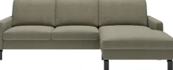 Home affaire Ecksofa inkl. saugroboterfreundliche Höhe & schmale Armlehnen