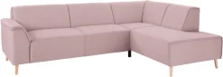 Home affaire Ecksofa »Janek Scandic Design, elegant und zeitlos, L-Form« mit Federkern und Keder in scandinavischem Design