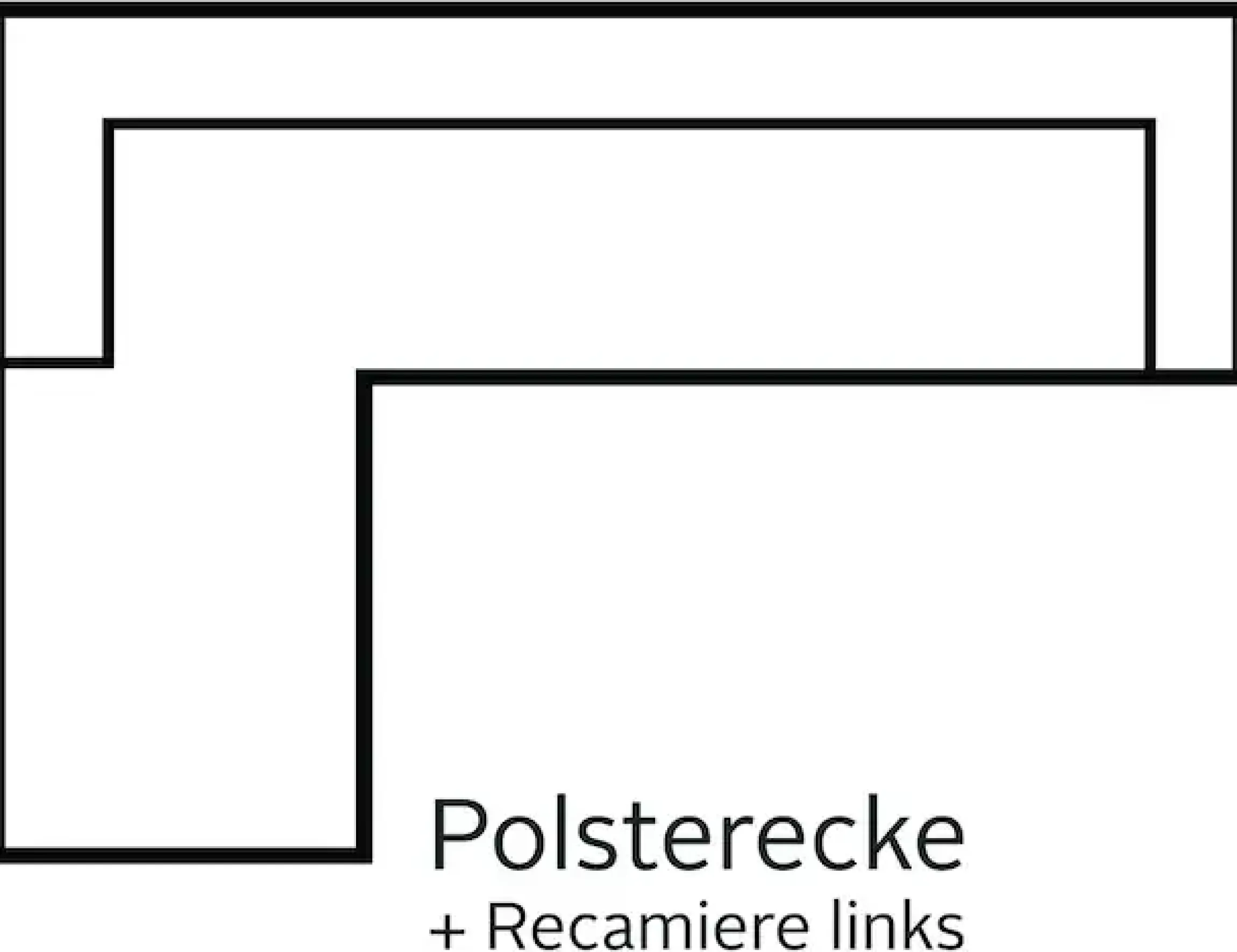 Home affaire Ecksofa »Juist L-Form« mit Kopfteilverstellung und schwarzen Metallkufen