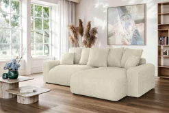 Home affaire Ecksofa »LAKESIDE klein mit Bettfunktion und Bettkasten, B/T/H 235/142/84 cm« L-Form, Recamiere beidseitig montierbar, mit Wellenunterfederung