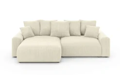 Home affaire Ecksofa »LAKESIDE klein mit Bettfunktion und Bettkasten, B/T/H 235/142/84 cm« L-Form, Recamiere beidseitig montierbar, mit Wellenunterfederung
