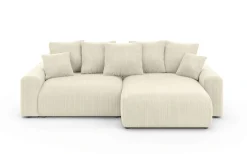 Home affaire Ecksofa »LAKESIDE klein mit Bettfunktion und Bettkasten, B/T/H 235/142/84 cm« L-Form, Recamiere beidseitig montierbar, mit Wellenunterfederung