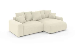 Home affaire Ecksofa »LAKESIDE klein mit Bettfunktion und Bettkasten, B/T/H 235/142/84 cm« L-Form, Recamiere beidseitig montierbar, mit Wellenunterfederung