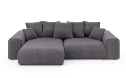 Home affaire Ecksofa »LAKESIDE mit Bettfunktion und Bettkasten, B/T/H 257/166/84 cm« L-Form, Recamiere beidseitig montierbar, mit Wellenunterfederung