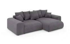 Home affaire Ecksofa »LAKESIDE mit Bettfunktion und Bettkasten, B/T/H 257/166/84 cm« L-Form, Recamiere beidseitig montierbar, mit Wellenunterfederung