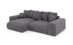 Home affaire Ecksofa »LAKESIDE mit Bettfunktion und Bettkasten, B/T/H 257/166/84 cm« L-Form, Recamiere beidseitig montierbar, mit Wellenunterfederung