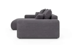 Home affaire Ecksofa »LAKESIDE mit Bettfunktion und Bettkasten, B/T/H 257/166/84 cm« L-Form, Recamiere beidseitig montierbar, mit Wellenunterfederung