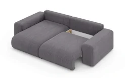 Home affaire Ecksofa »LAKESIDE mit Bettfunktion und Bettkasten, B/T/H 257/166/84 cm« L-Form, Recamiere beidseitig montierbar, mit Wellenunterfederung