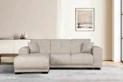 Home affaire Ecksofa »Langeland L-Form« incl. 2 Zierkissen, Recamiere wahlweise links oder rechts