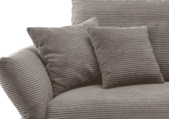 Home affaire Ecksofa »Lazio modern und bequem, schmale Armlehnen, tolle Detailverarbeitung« zwei verschiedene Fußfarben wählbar