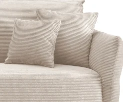 Home affaire Ecksofa »Lazio modern und bequem, schmale Armlehnen, tolle Detailverarbeitung« zwei verschiedene Fußfarben wählbar