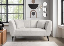 Home affaire Ecksofa »Lazio modern und bequem, schmale Armlehnen, tolle Detailverarbeitung« zwei verschiedene Fußfarben wählbar