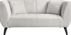 Home affaire Ecksofa »Lazio modern und bequem, schmale Armlehnen, tolle Detailverarbeitung« zwei verschiedene Fußfarben wählbar