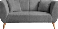 Home affaire Ecksofa »Lazio modern und bequem, schmale Armlehnen, tolle Detailverarbeitung« zwei verschiedene Fußfarben wählbar