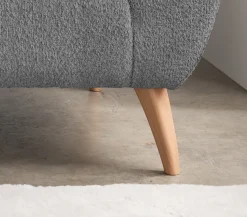 Home affaire Ecksofa »Lazio modern und bequem, schmale Armlehnen, tolle Detailverarbeitung« zwei verschiedene Fußfarben wählbar