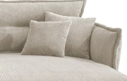 Home affaire Ecksofa »Lazio modern und bequem, schmale Armlehnen, tolle Detailverarbeitung« zwei verschiedene Fußfarben wählbar