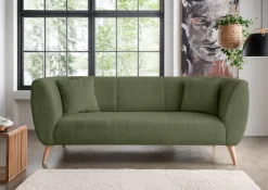 Home affaire Ecksofa »Lazio modern und bequem, schmale Armlehnen, tolle Detailverarbeitung« zwei verschiedene Fußfarben wählbar