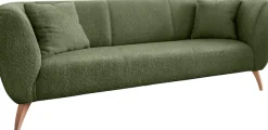 Home affaire Ecksofa »Lazio modern und bequem, schmale Armlehnen, tolle Detailverarbeitung« zwei verschiedene Fußfarben wählbar