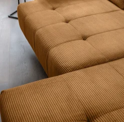 Home affaire Ecksofa »Lazio modern und bequem, schmale Armlehnen, tolle Detailverarbeitung« zwei verschiedene Fußfarben wählbar
