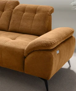 Home affaire Ecksofa »Lazio modern und bequem, schmale Armlehnen, tolle Detailverarbeitung« zwei verschiedene Fußfarben wählbar