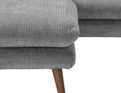 Home affaire Ecksofa »Lazio, 255 x 180 cm, modern und bequem« Velours, Kissen: Paradiso, L-Form, inkl. Rücken- und Zierkissen
