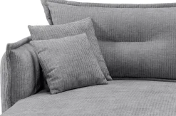 Home affaire Ecksofa »Lazio, 255 x 180 cm, modern und bequem« Velours, Kissen: Paradiso, L-Form, inkl. Rücken- und Zierkissen