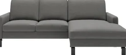 Home affaire Ecksofa »Lecce, L-Form, Federkernpolsterung, Breite 224 cm« inkl. saugroboterfreundliche Höhe & schmale Armlehnen