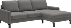 Home affaire Ecksofa »Lecce, L-Form, Federkernpolsterung, Breite 224 cm« inkl. saugroboterfreundliche Höhe & schmale Armlehnen